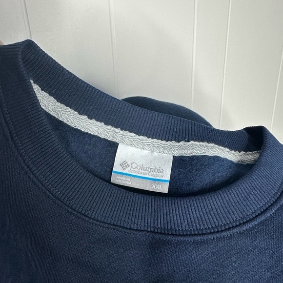 NWT Columbia Hart Mountain II Navy Crewneck Sweatshirt - Picture 2 of 9